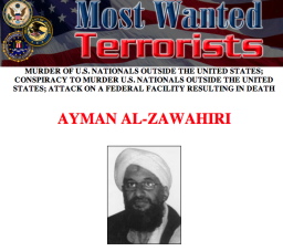 25 millions de dollars: c'est la récompense promise pour l'arrestation de Zawahiri sur le site du FBI.